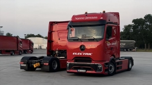 Mercedes eActros600 de la empresa de transporte Nanno Janssen Spedition GmbH