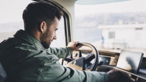 Conductor en camión
