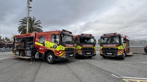 Nuevos camiones Volvo FMX refuerzan la seguridad contra incendios en el Puerto de Barcelona