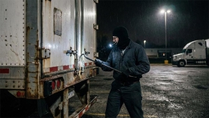 Ladrón robando un camión