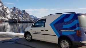 Furgoneta de Anticimex con telemática de Webfleet