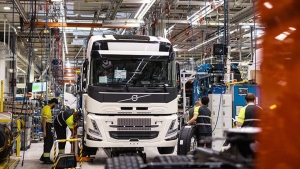 Fábrica Volvo Trucks de camiones eléctricos con batería para transporte pesado de Gante