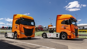 Camiones Iveco S-Way del equipo Repsol Honda Team