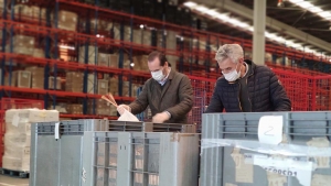 Mascarillas donadas por MANGO para los repartidores
